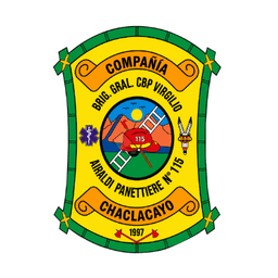 Escudo de la Compañía Brig. Gral. CBP Virgilio Airaldi Panettiere N° 115